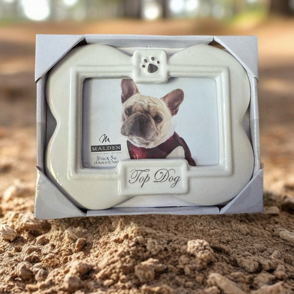 🐶Malden Cream Dog Bone Picture Frame 🐾